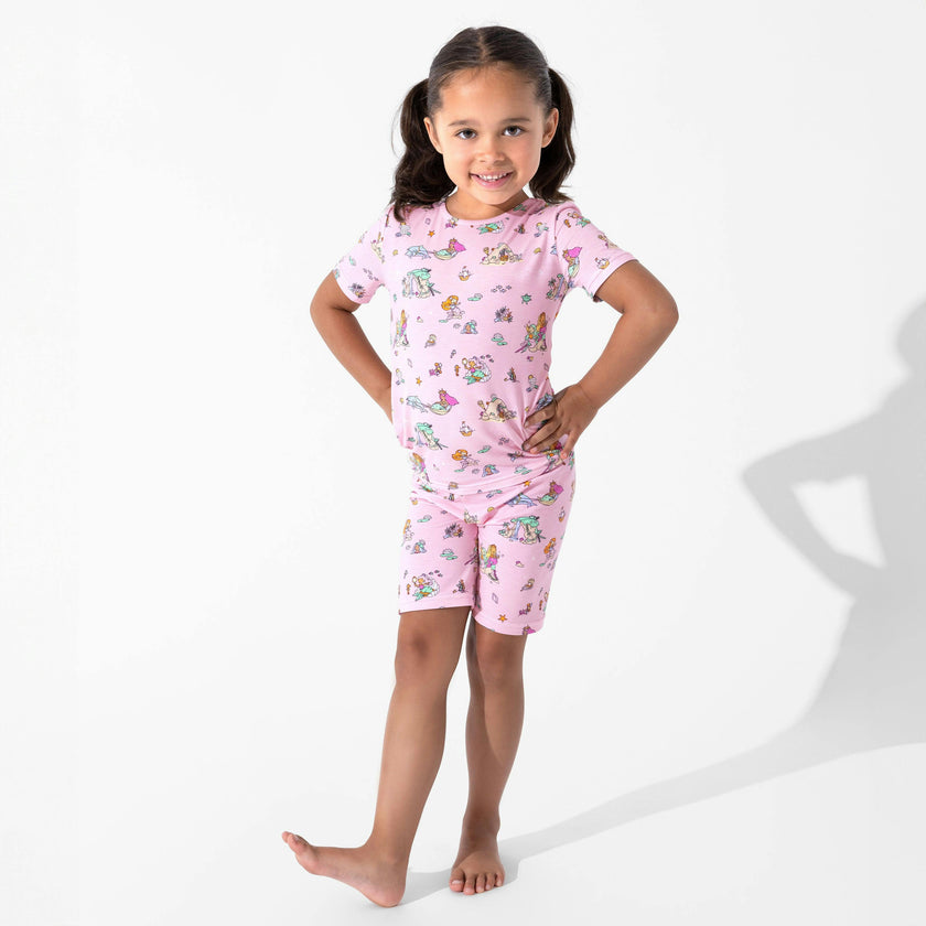 Mermaid Lagoon Kids Pajama Short Set