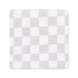 Chenille - Natural Checkerboard Blanket