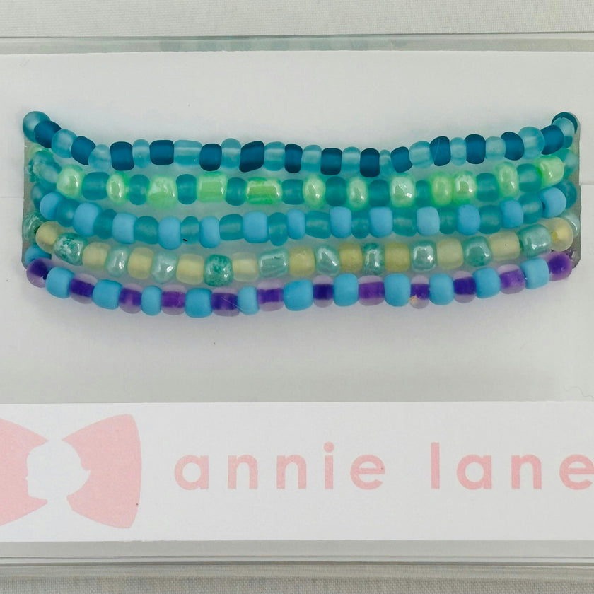 Turquoise set of five bracelets