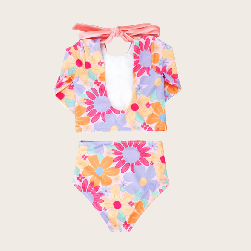 Playa Del Rey Floral Two Piece Long Sleeve