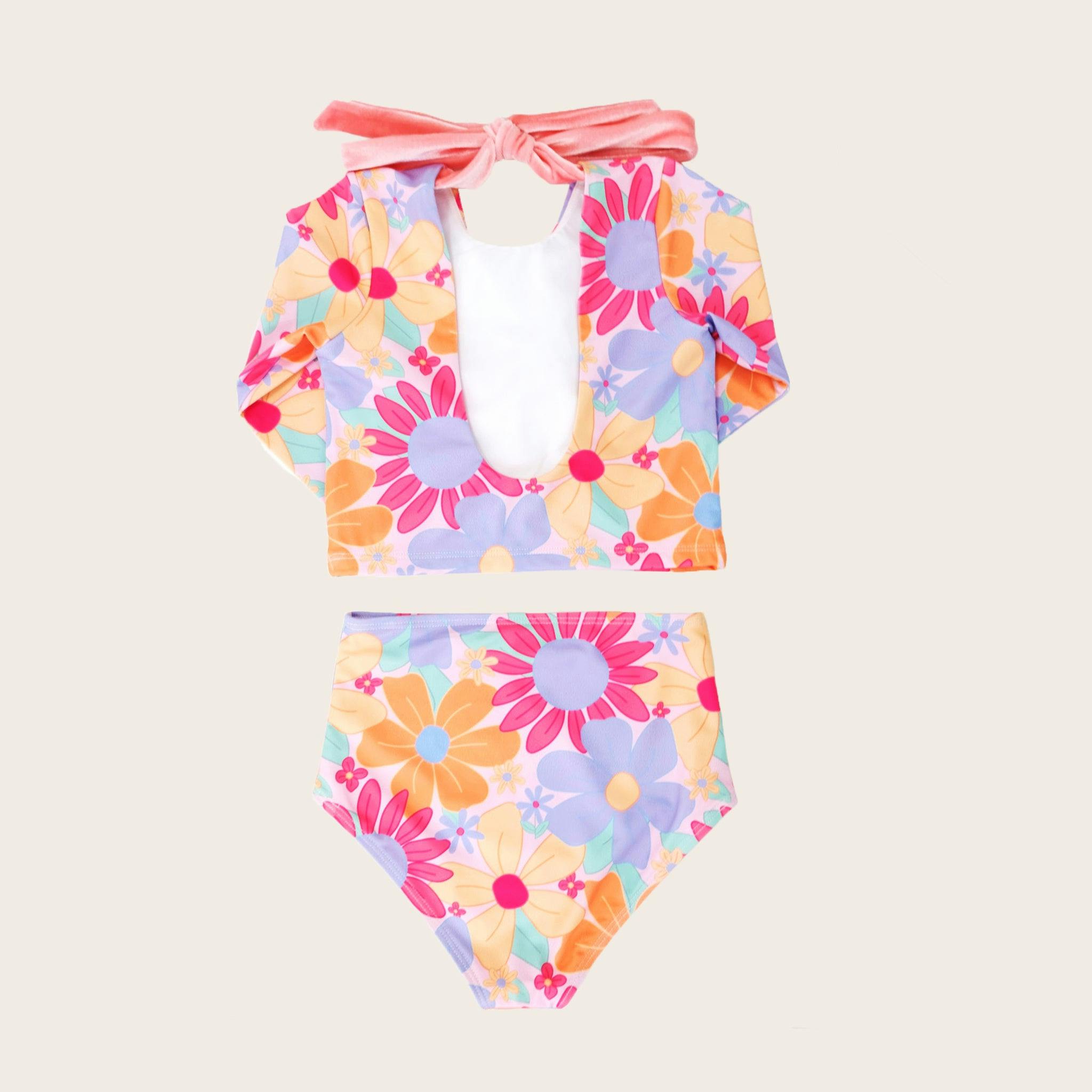 Playa Del Rey Floral Two Piece Long Sleeve