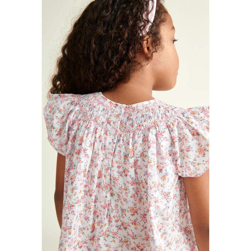 Hand-Smocked Girls Blouse Amarantha