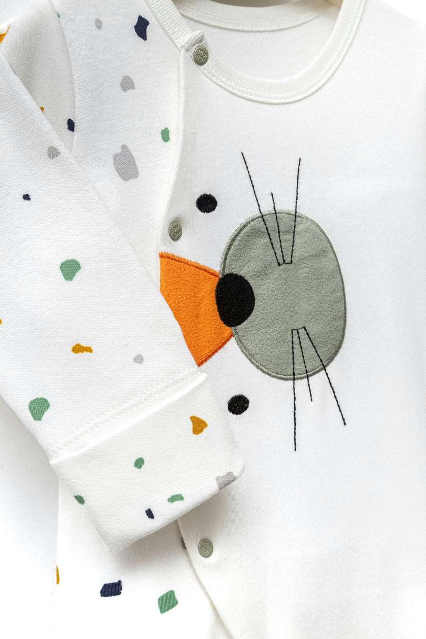 Multicolor Polka Dot One-Piece Set