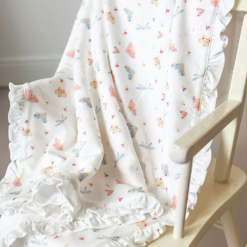 Butterflies Pima Cotton Baby Blanket