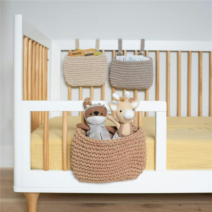 Charlie Farmhouse Hanging Nursery Storage Bin Trio
