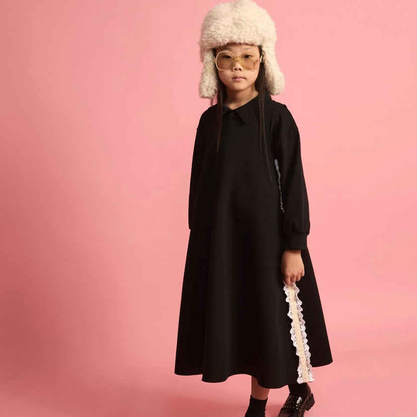 Neoprene Lace Apron Dress