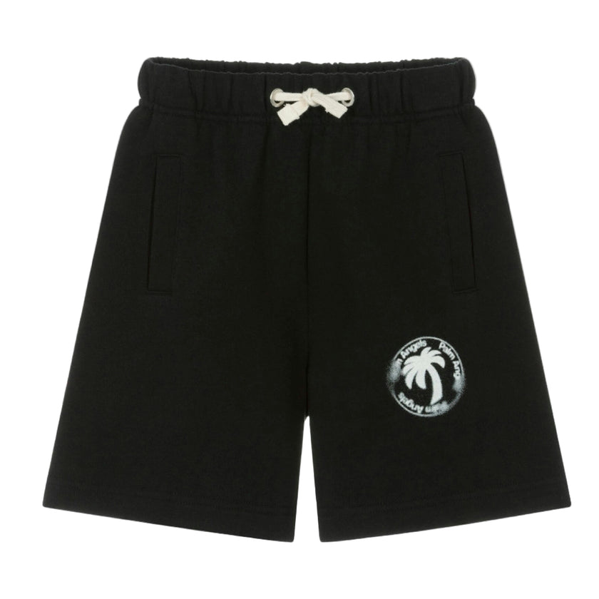 Black Palm Stamp Sweatshort