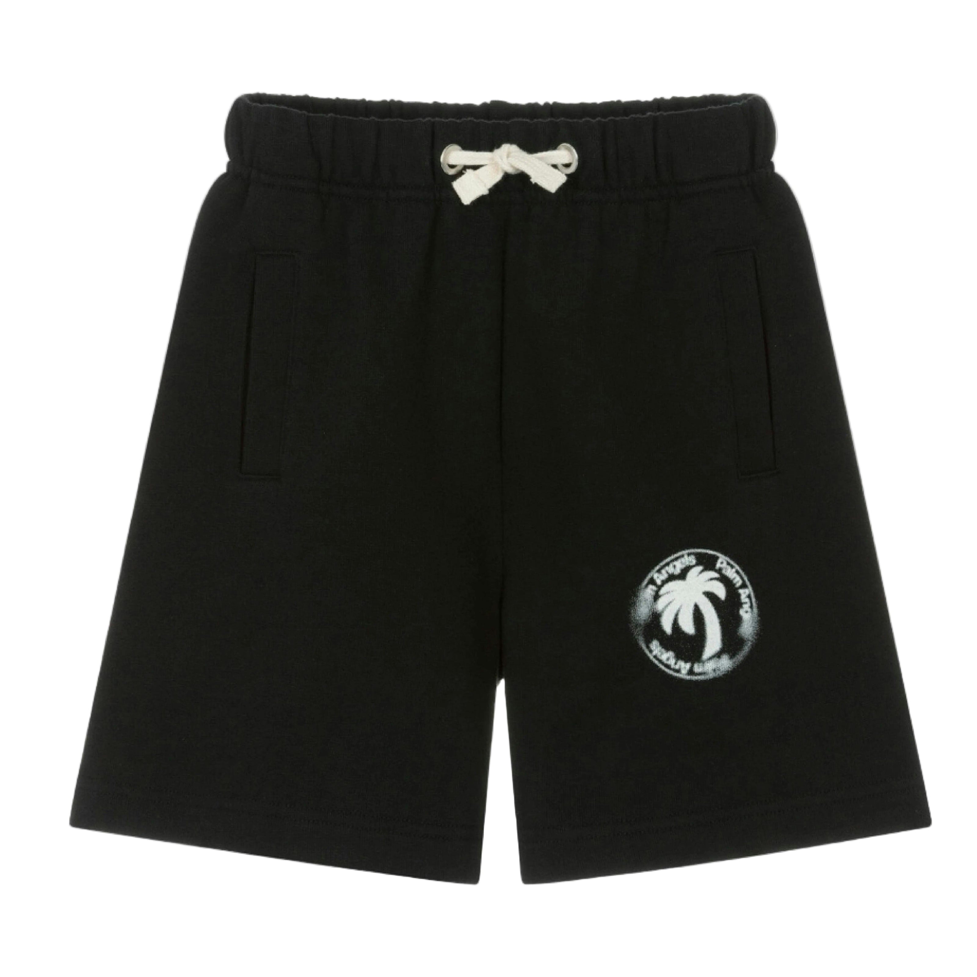 Black Palm Stamp Sweatshort