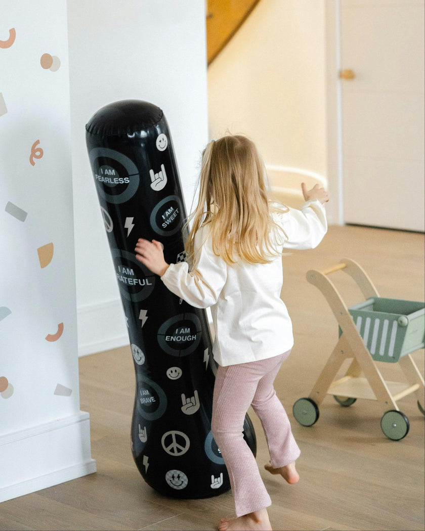 Magic Puncher - Inflatable Punching Bag for Kids with Positive Affirmations
