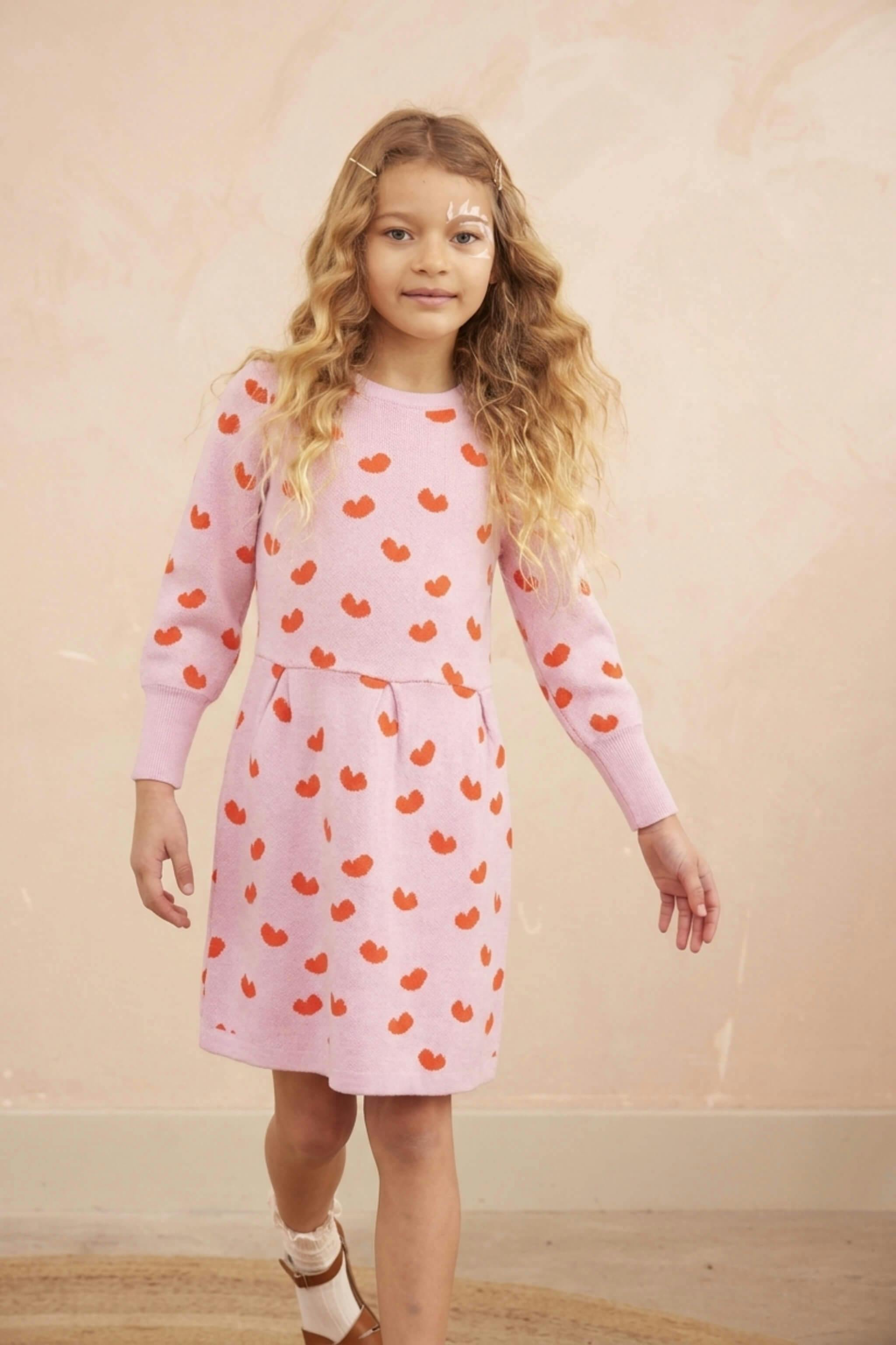 Love Hearts Dress | Bubble Gum