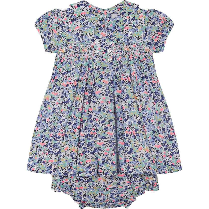 Made With Liberty Fabric Smocked Baby Dress Klee
