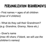 Grandma and Us / Me (A Personalized Read-Aloud Gift from upto 4 Grandkids to Grandmom)