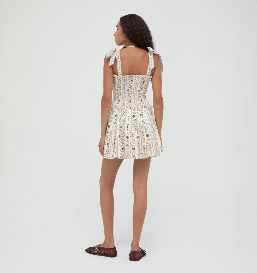 The Ribbon Charlotte Nap Dress -  Kelmscott Ribbon Stripe