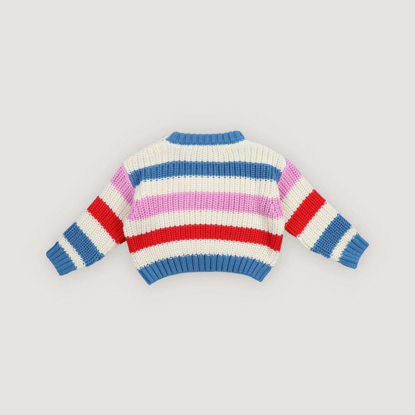 Celosia Baby Jumper Iris Whisper Stripes