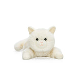 McHugs Lazy Yogurt White Cat Weighted Plush Animal 25 cm
