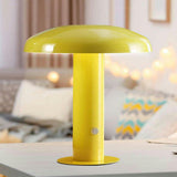 Suillius 11" Contemporary Bohemian Rechargeable/Cordless Iron Integrated LED Mushroom Table Lamp