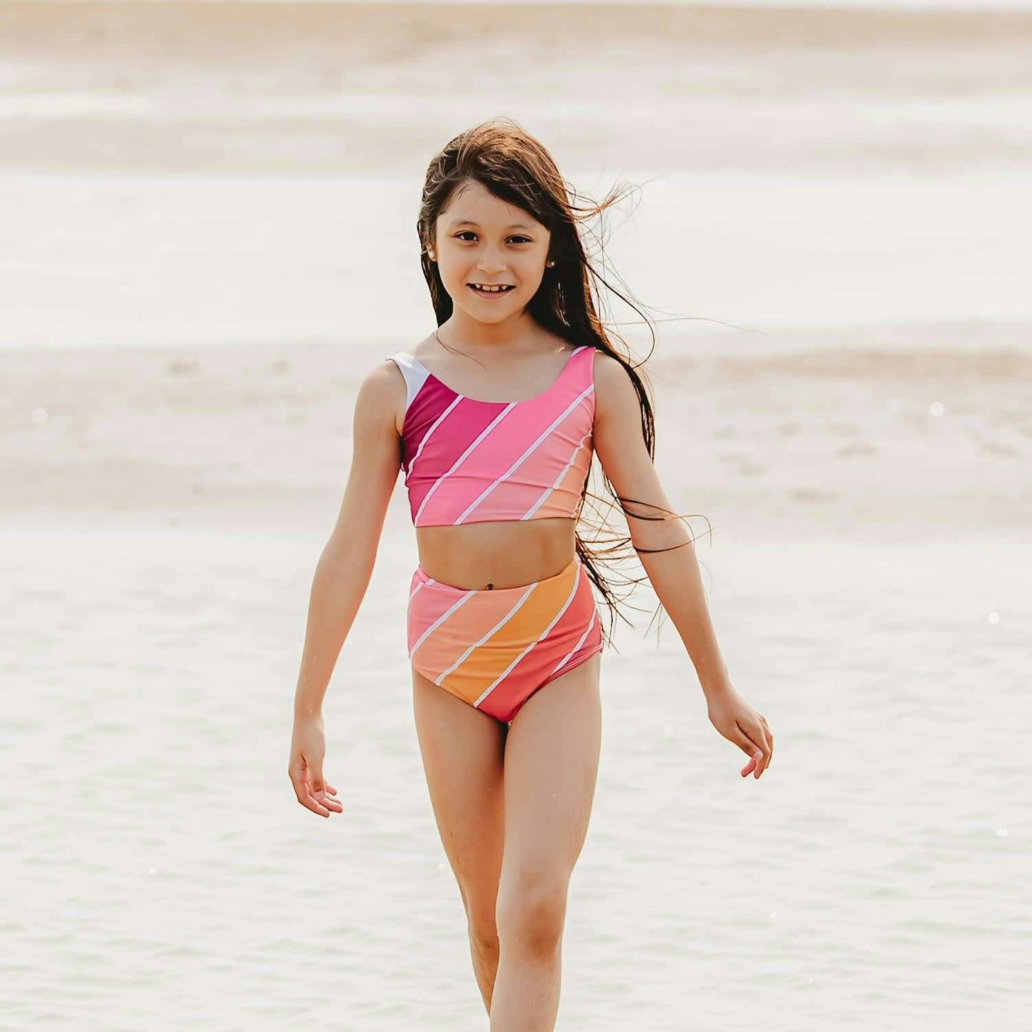 Sunset Beach Rainbow Two Piece Tank