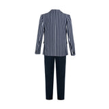 Navy Arthur Striped Tailored Suit