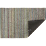 Skinny Stripe Shag Floor Mat, Multi
