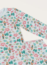 Children's Two Piece Organic  Pajamas - Santa's Cookies
