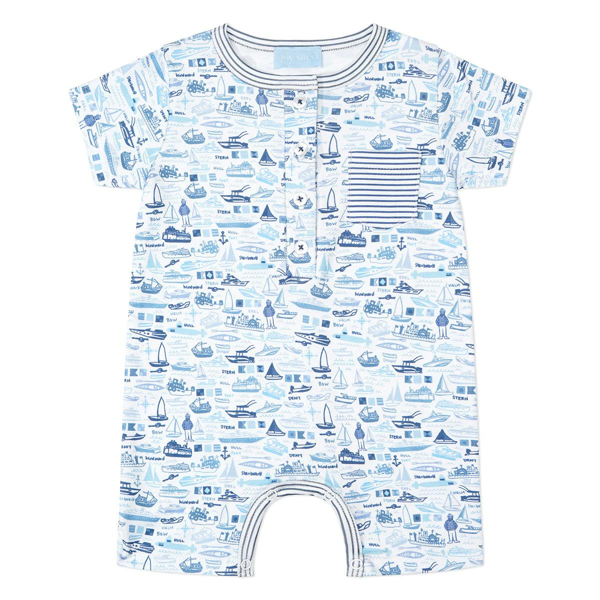 Boats Boys Shortie Romper