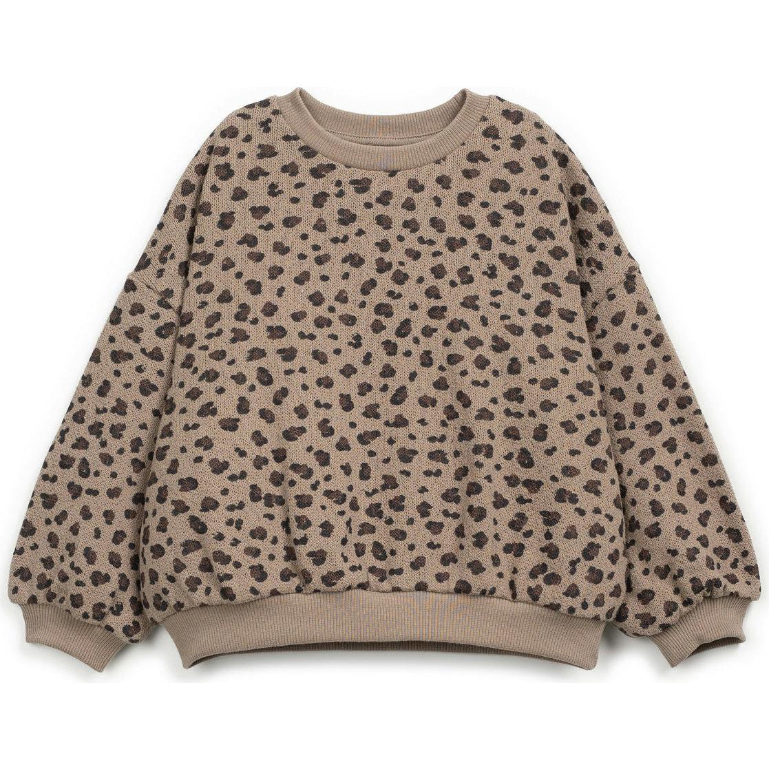 Leopard Jersey Sweatshirt