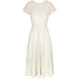 Celia Dress in Vanilla Eyelet
