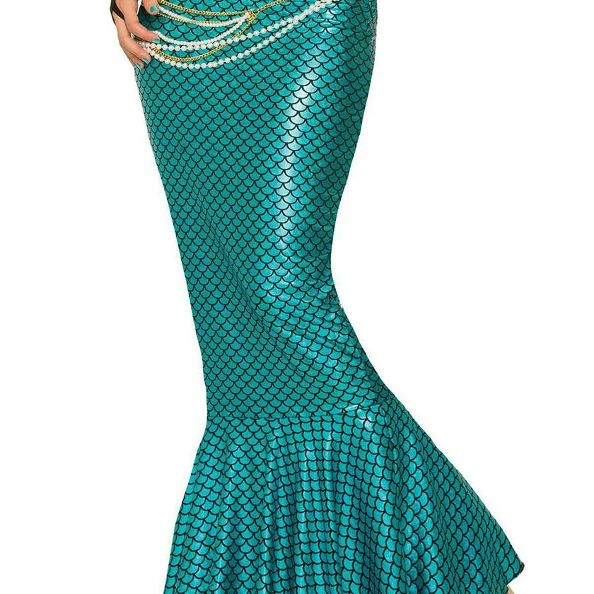 Women's Blue Mermaid Fin Skirt