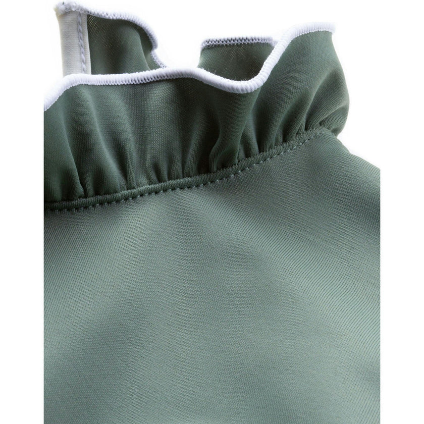 Sofia Surf Suit in Sage Green & Ivory