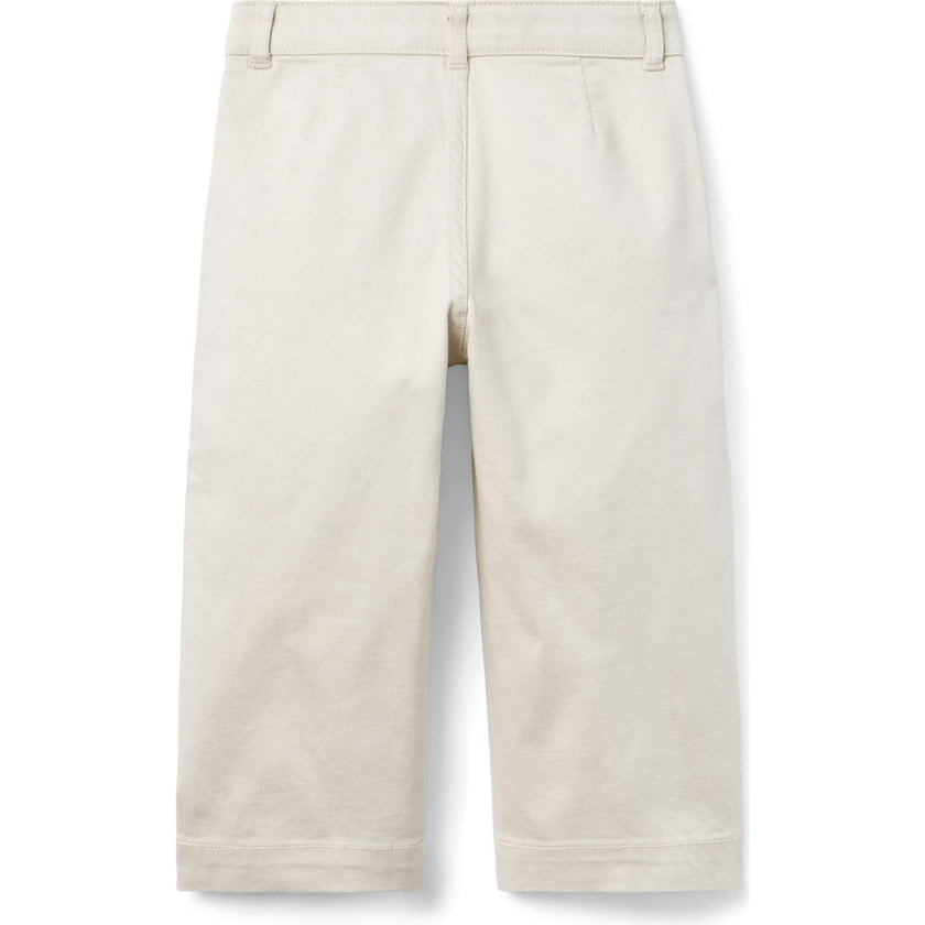 The Wide Leg Twill Pant