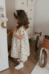Haven | Organic Muslin Flare Dress | Ecru