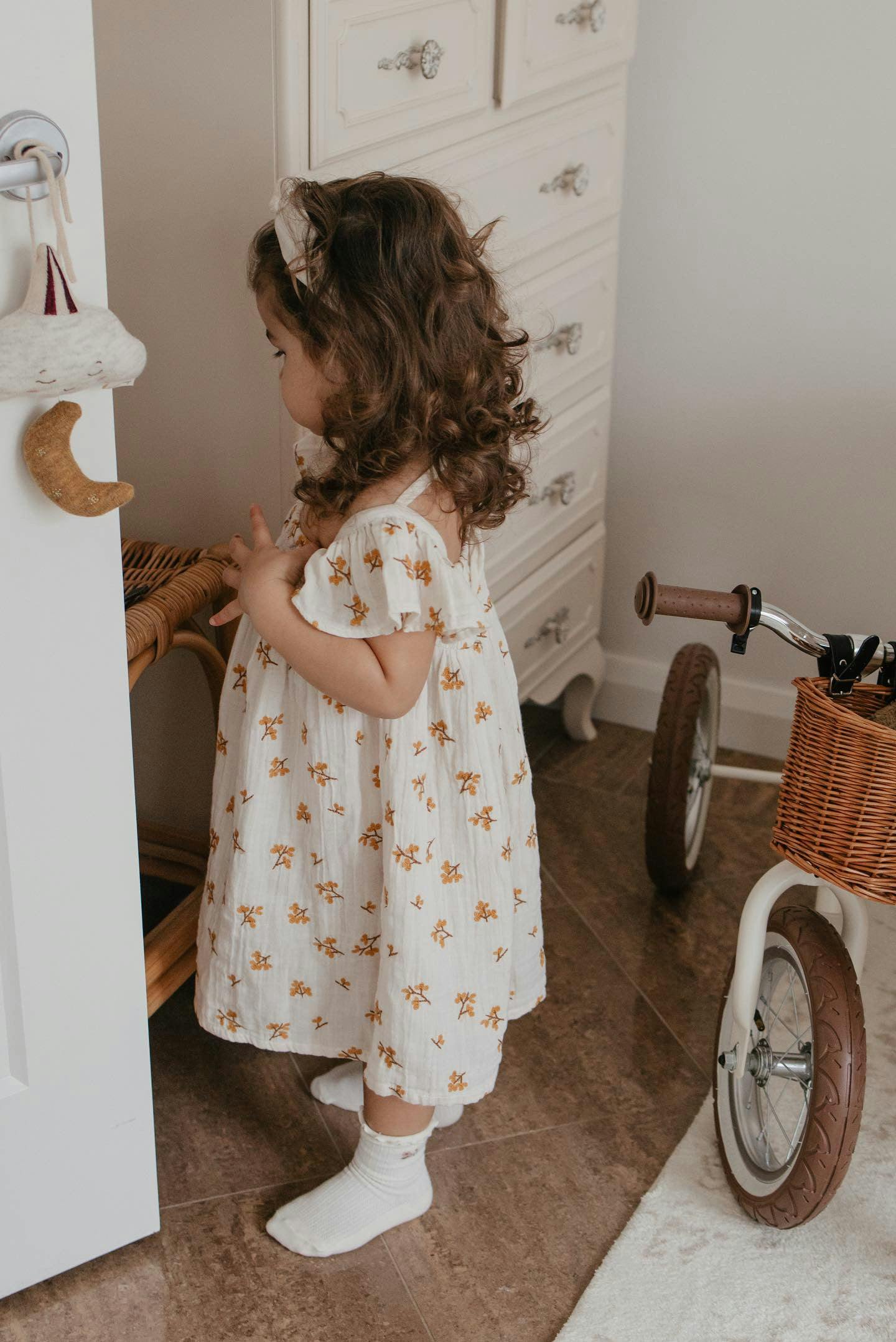 Haven | Organic Muslin Flare Dress | Ecru