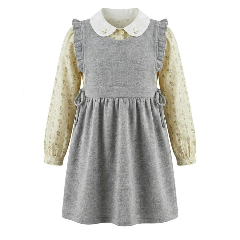 Jumper & Floral Blouse Set