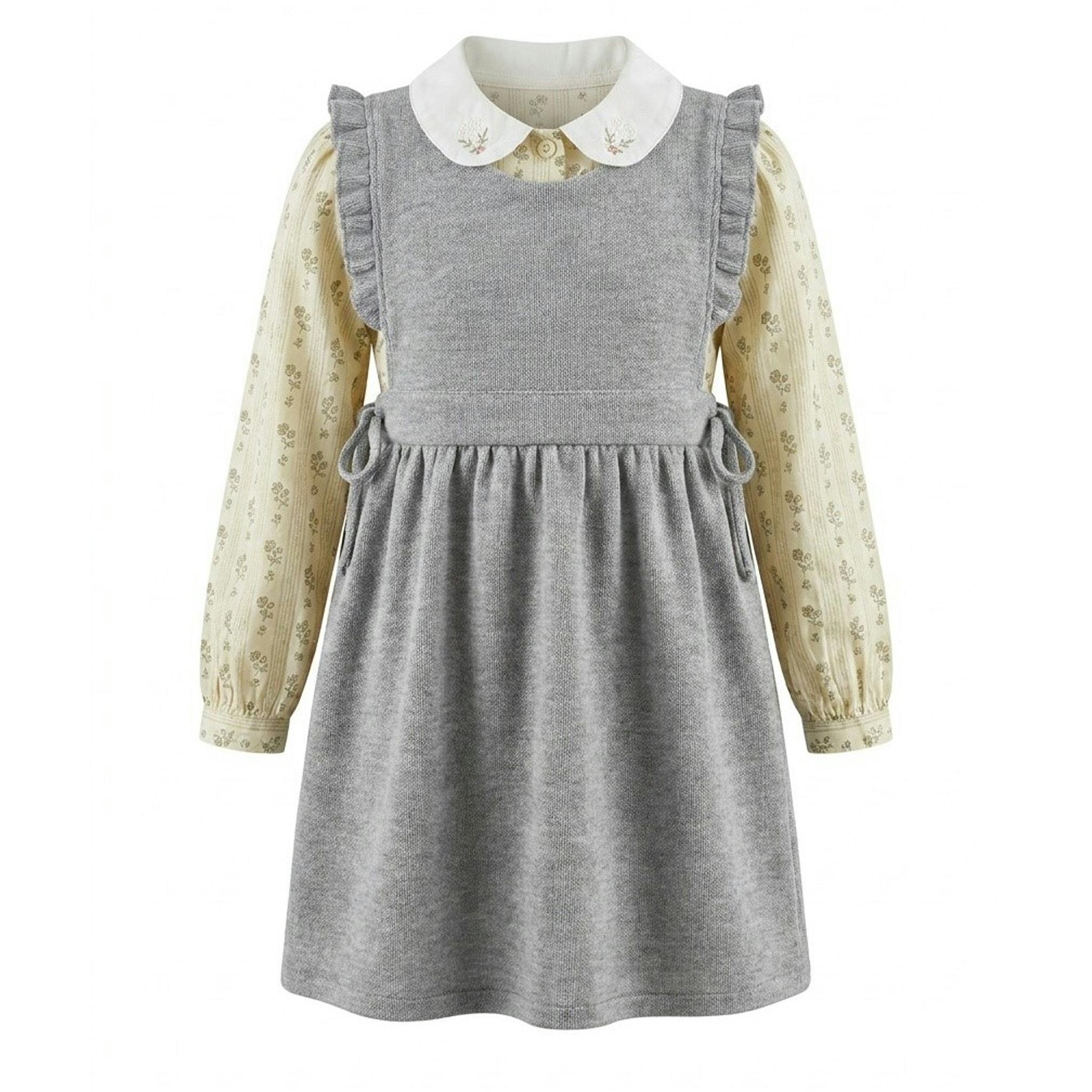 Jumper & Floral Blouse Set