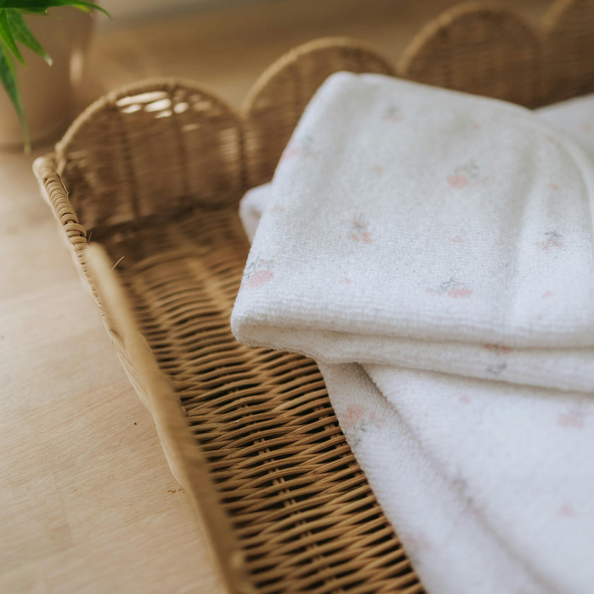 Ditsy Floral Washcloth - Pink