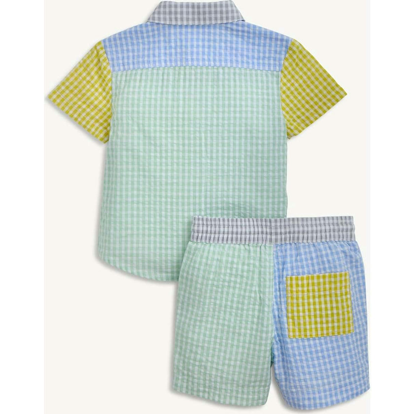 Magnetic Boys Collar Shirt & Shorts
