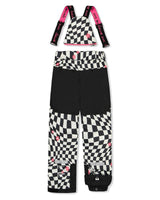Two Piece Teknik Snowsuit White And Bright Pink Checkered Print