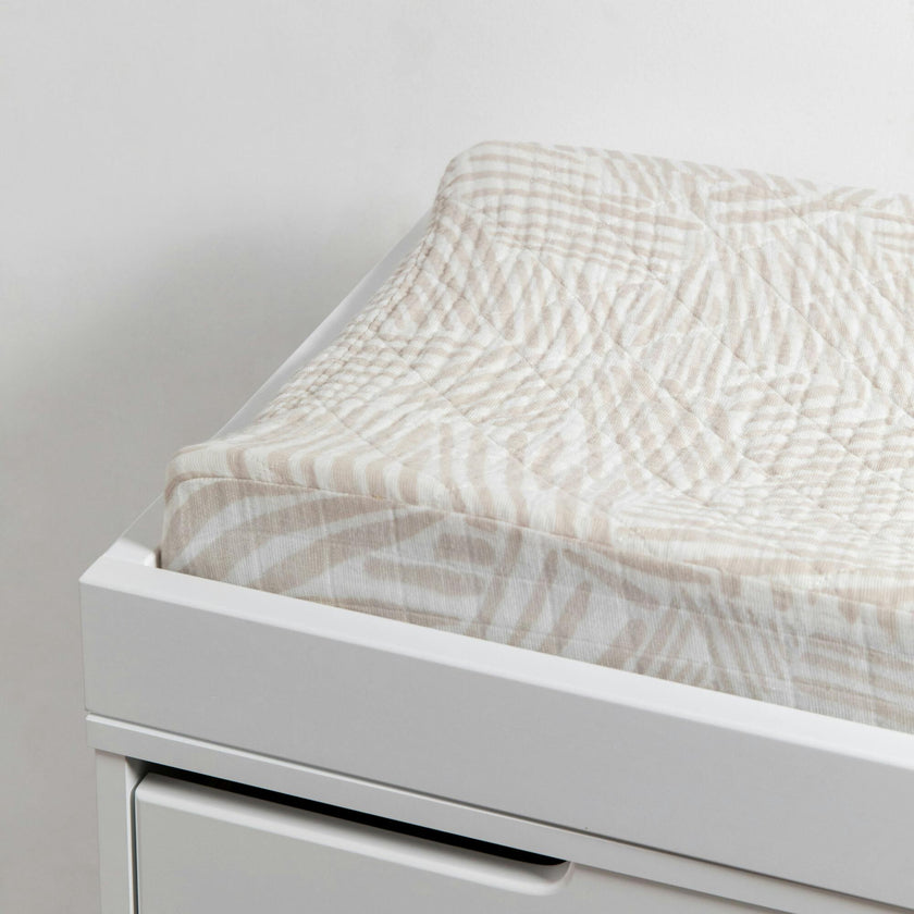Organic Muslin Cotton Quilted Changing Pad Cover