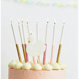 Multicolor Dipped Glitter Candles