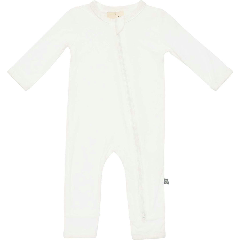 Zippered Romper, Cloud