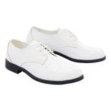 White Patent Lace Dress Shoes