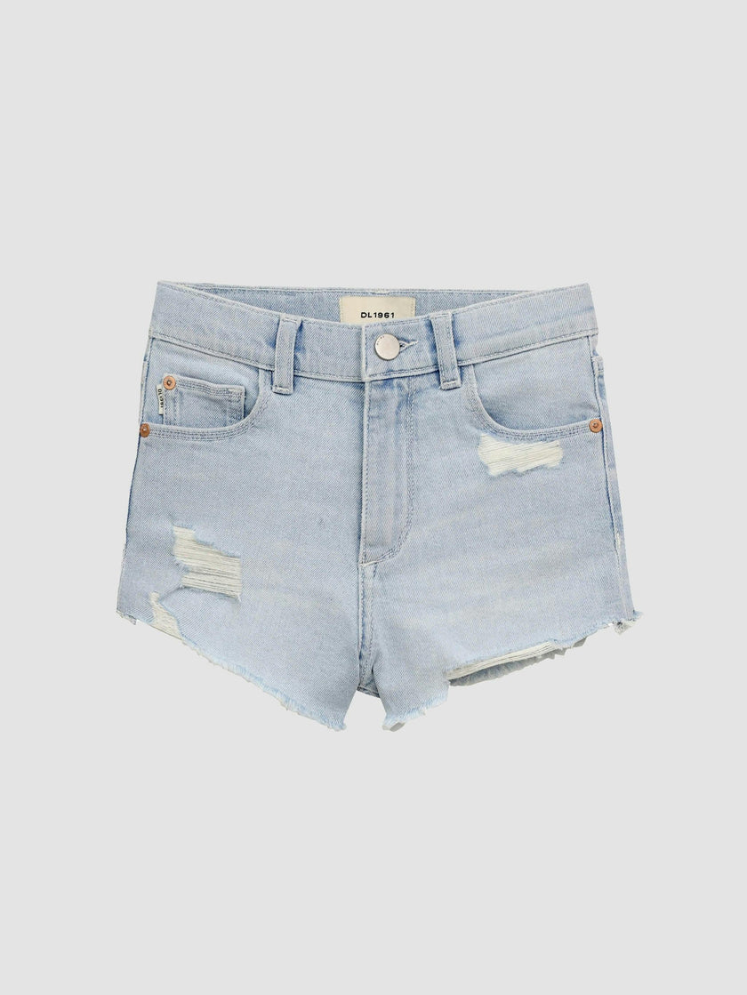 Lucy Jean Shorts High Rise Cut Off | Poolside Distressed