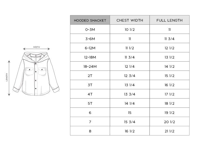 Girls Hooded Shacket in Pink Fawn Plaid