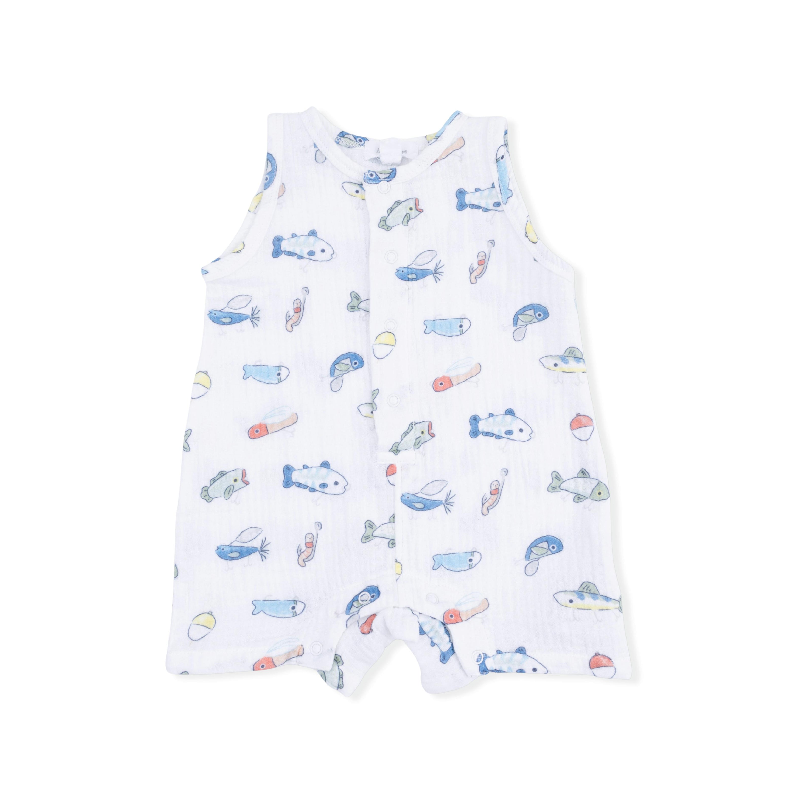 Fishing Lures - Sleeveless Shortie Romper