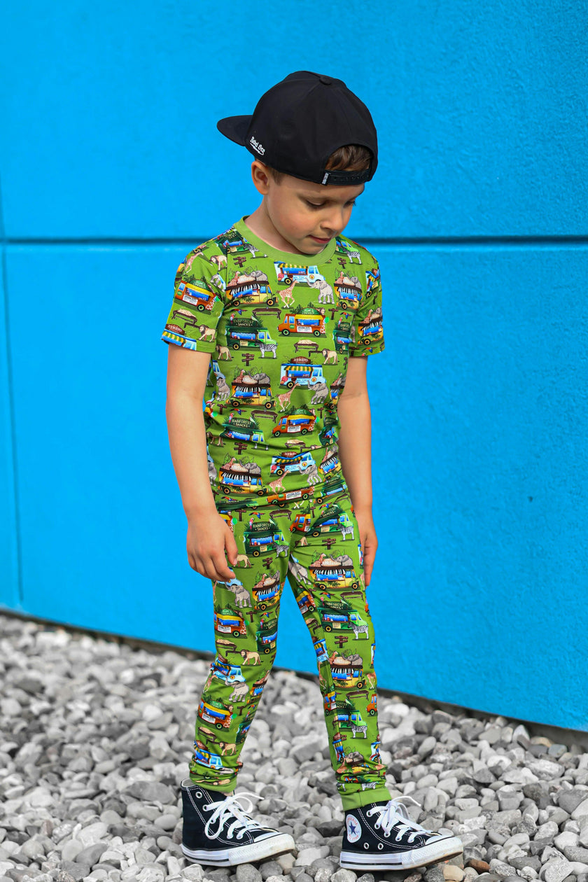 Wild Card Short Sleeve Pajama Set