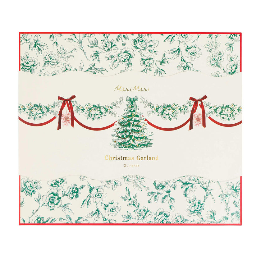Toile De Jouy Christmas Garland