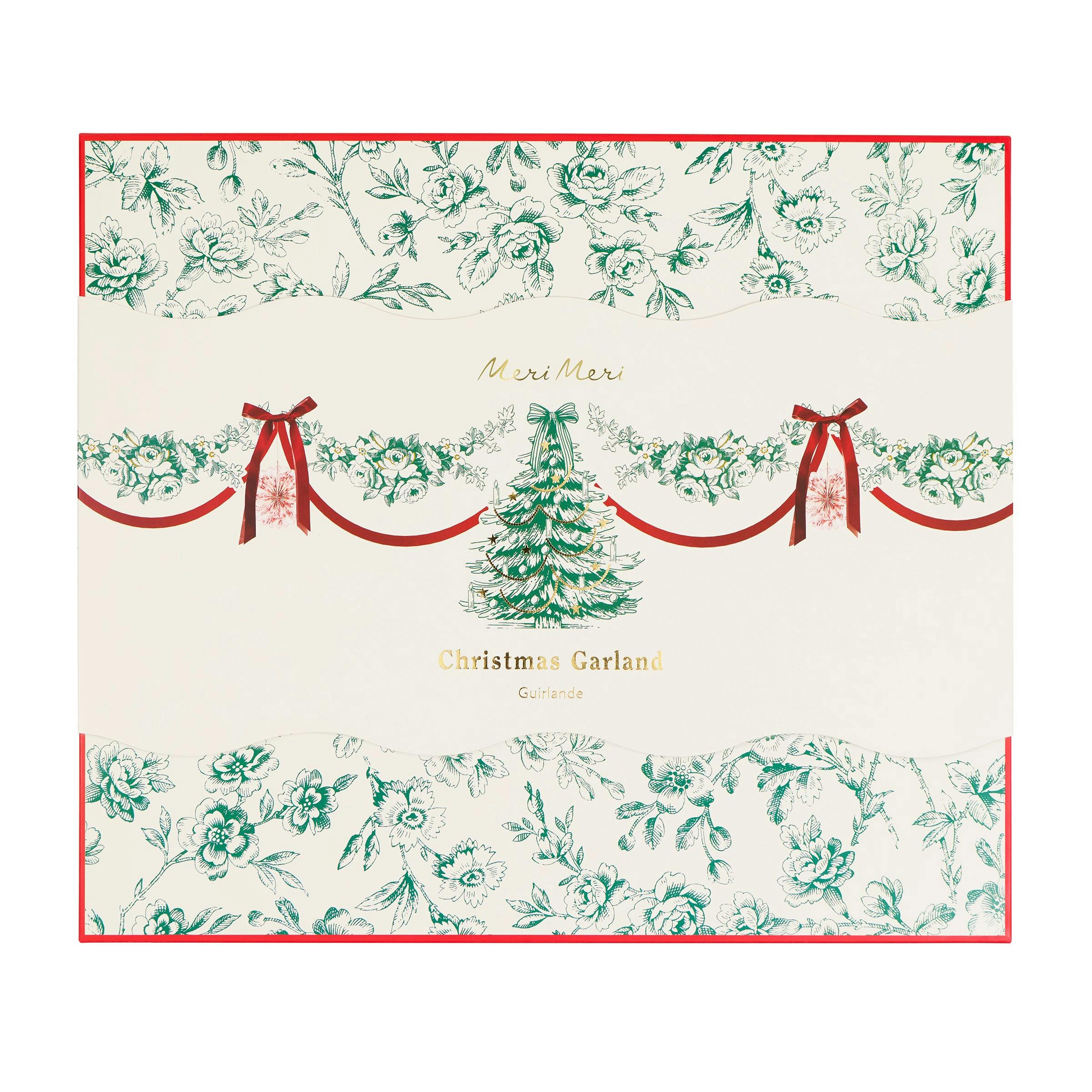 Toile De Jouy Christmas Garland