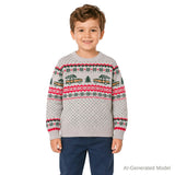 Boys Fair Isle Sweater | Christmas Tree Cars