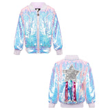 Shooting Star Sequin Bomber