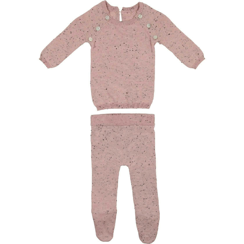 Heather Flecked 2-Piece Set